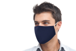 Mundschutz Maske 100% Baumwolle blau